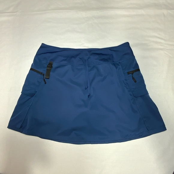 Blue Athletic Skort Women’s 3X IDTSWCH Golf Tennis Pickleball Plus Size Pockets - Picture 1 of 10
